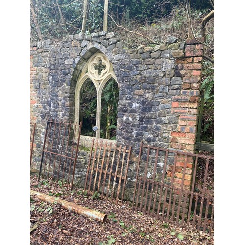 Beautiful Gothic window garden folly built with reclaimed barn stone ...