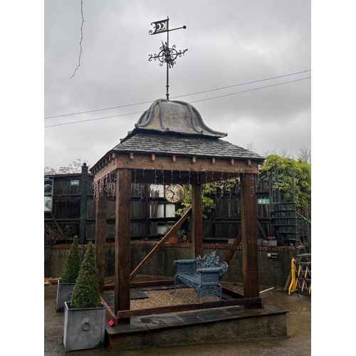 7 - Georgian lead topped Cupola with original wrought iron weather vane circa 1830. {480 cm H x 300 cm W... 