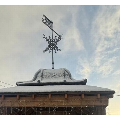 7 - Georgian lead topped Cupola with original wrought iron weather vane circa 1830. {480 cm H x 300 cm W... 