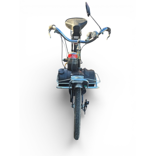 30 - 1970's Solex powered bicycle. PWO. { 96cm H x 160cm L x 54cm D }.  NOT ON SITE FOR VIEWING