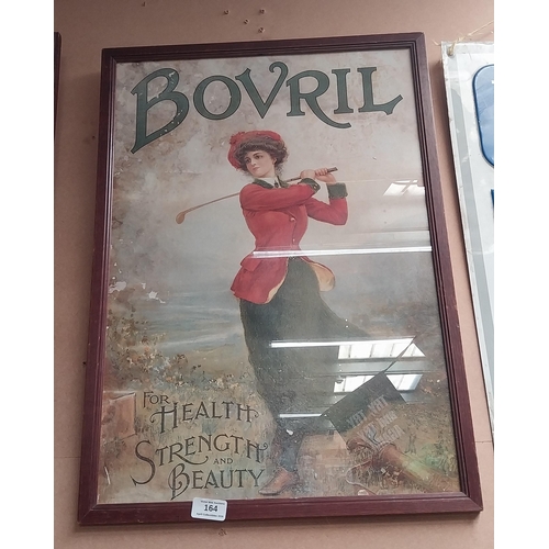 164 - Bovril framed advertising print. {62 cm H x 44 cm W}.