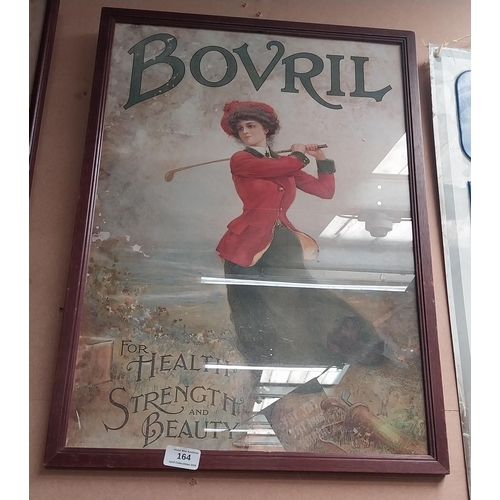164 - Bovril framed advertising print. {62 cm H x 44 cm W}.