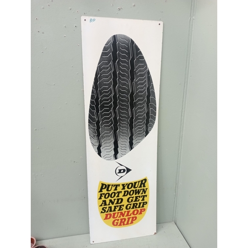 217A - Dunlop Put Your Foot Down and Get Safe Grip advertising board.  {H 123cm x W 41cm } NOT AVAILABLE TO... 