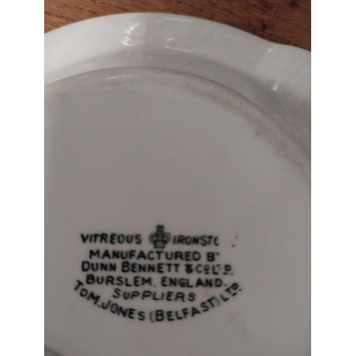 25 - Will's Woodbine glass advertising ashtray. { 4cm H X 10cm Sq. }.  And The Grand Central Hotel  Belfa... 