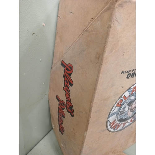 37A - Players Navy Cut Cigarettes cardboard advertising box. {H 24cm x W 38cm x D 59cm } NOT AVAILABLE TO ... 