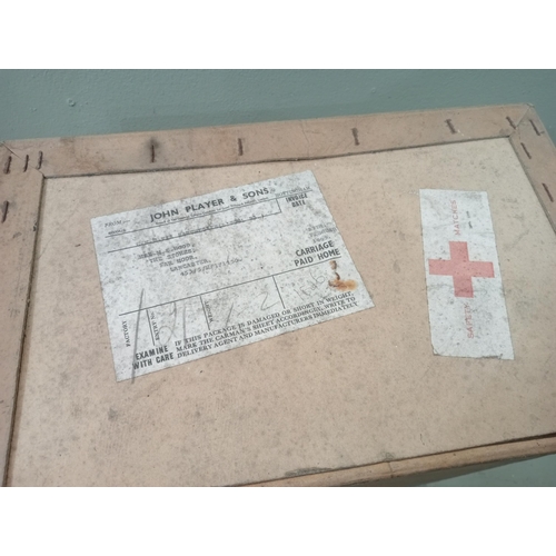 37A - Players Navy Cut Cigarettes cardboard advertising box. {H 24cm x W 38cm x D 59cm } NOT AVAILABLE TO ... 