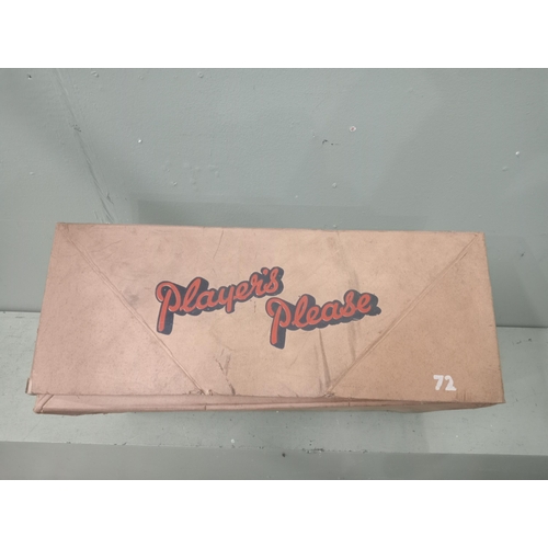 37A - Players Navy Cut Cigarettes cardboard advertising box. {H 24cm x W 38cm x D 59cm } NOT AVAILABLE TO ... 
