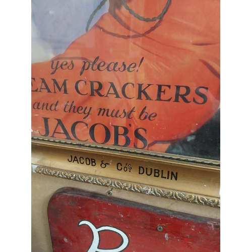 39 - Yes Please Cream Crackers and They must be Jacob's framed advertising print. {60 cm H x 49 cm D}.