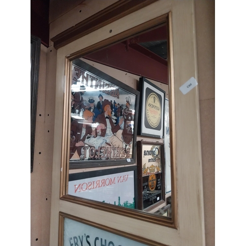 40 - Frys Chocolate framed advertising mirror. {95 cm H x 54 cm W}.