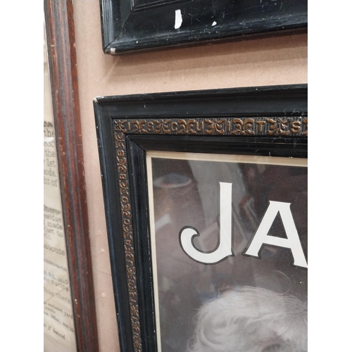 45 - Jacob and Co's Biscuits Black and White print in original Jacob's  frame. {57 cm H x 45 cm W}.