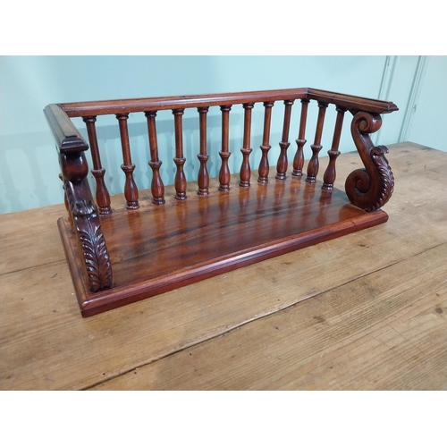 51 - Good quality desk book stand in the Victorian style. {17 cm H x 43 cm W x 20 cm D}.