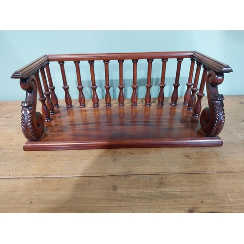51 - Good quality desk book stand in the Victorian style. {17 cm H x 43 cm W x 20 cm D}.
