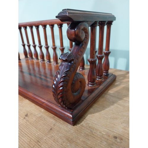 51 - Good quality desk book stand in the Victorian style. {17 cm H x 43 cm W x 20 cm D}.