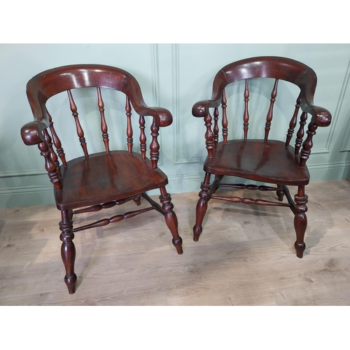 22 - Pair of 19th C. ash and elm Smoker's bows. {90 cm H x 56 cm W x 60 cm D}.