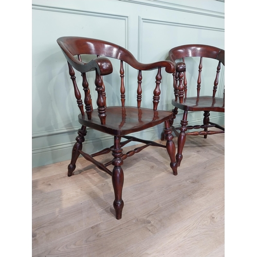 22 - Pair of 19th C. ash and elm Smoker's bows. {90 cm H x 56 cm W x 60 cm D}.