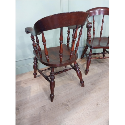 22 - Pair of 19th C. ash and elm Smoker's bows. {90 cm H x 56 cm W x 60 cm D}.