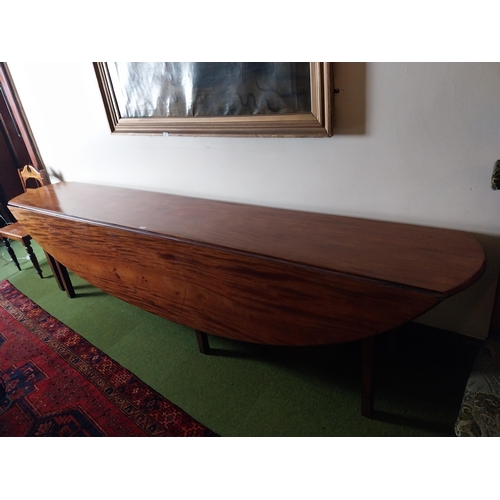 Irish Georgian mahogany Wake's table, raised on square legs. { 73cm H X ...