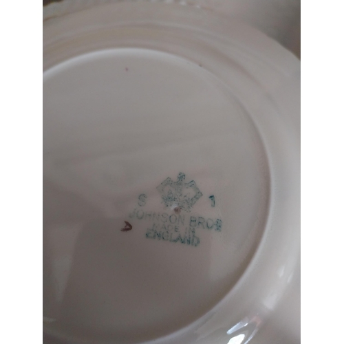 57 - Twenty one Johnston Bros ceramic tea, breakfast & dinner plates