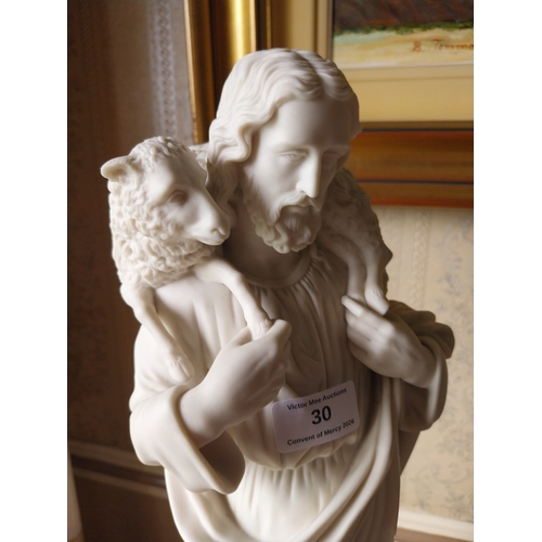 30 - 19th. C. bisque statue of  
