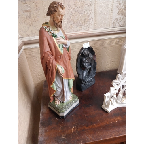 41 - Bisque statue of  