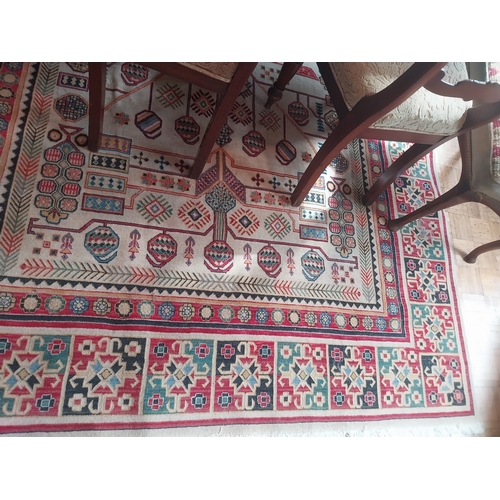 60 - Good quality Persian carpet square. { 300cm L X 195cm W }.
