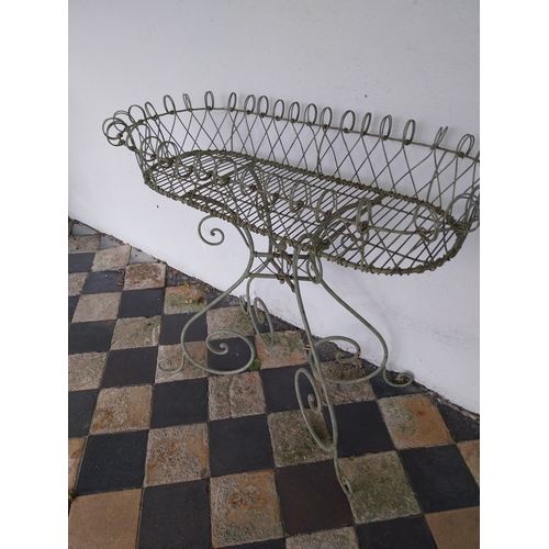 24 - Wirework planter Victorian style {74cm H x 84cm W x 40cm D}