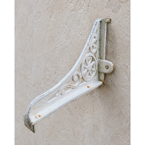 27A - 19th C. cast iron wall bracket.  {H 70cm x W 25cm x D 94cm}. NOT ON SITE FOR VIEWING