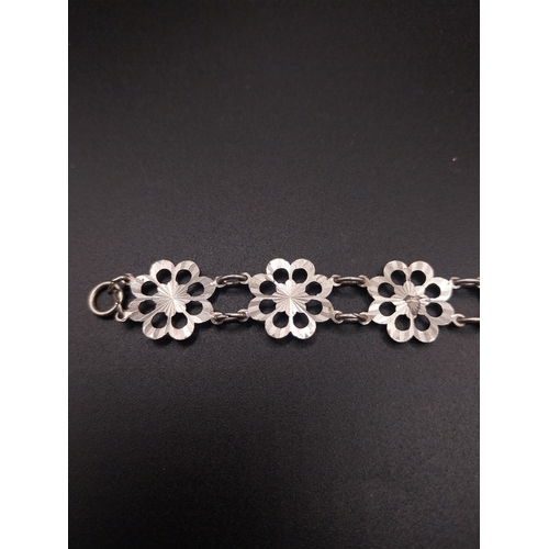 15 - Silver plated ornate bracelet.