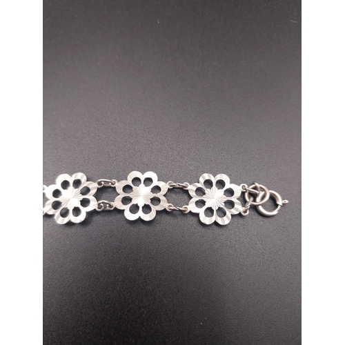 15 - Silver plated ornate bracelet.
