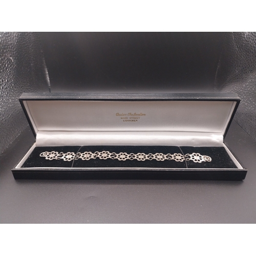 15 - Silver plated ornate bracelet.