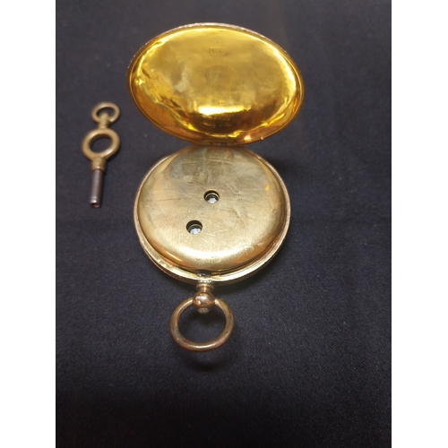 30 - 18 ct gold Gent's pocket watch.  Wt: 50 grms.