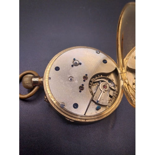 32 - 18 ct  gold Men's pocket watch. Wt: 104.2 grms.
