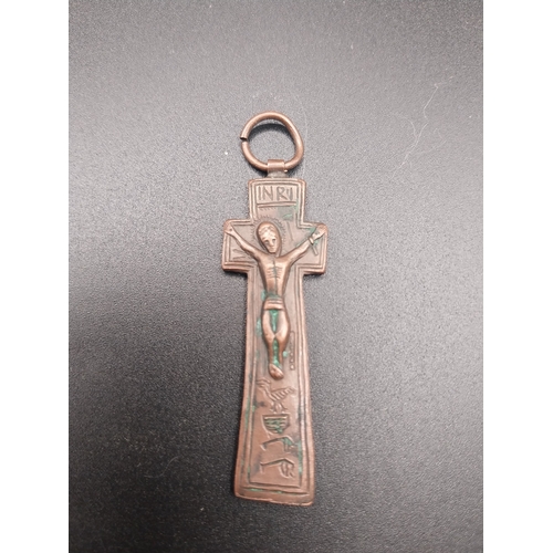 38 - Collection of Celtic crosses and crucifix.