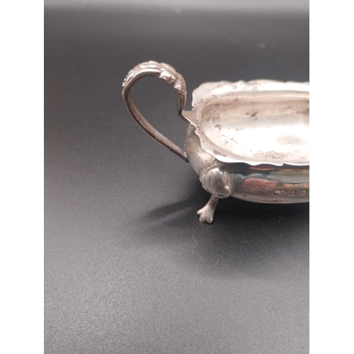 39 - Pair of silver salts. Hallmarked Birmingham 1916,17.  Wt: 68.3 grms.