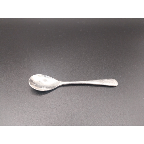 40 - EPSN mustard pot with spoon.