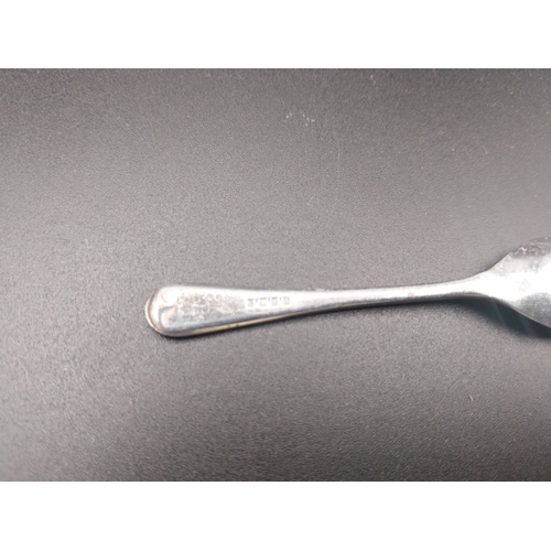 40 - EPSN mustard pot with spoon.
