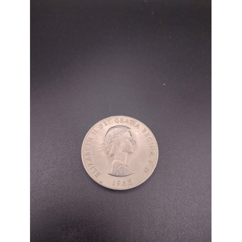 7 - 1965 Crown commemorative coin honouring Sir Winston Churchill.