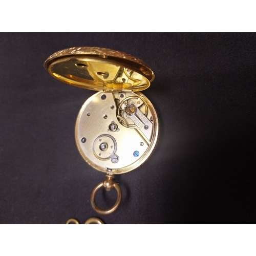30 - 18 ct gold Gent's pocket watch.  Wt: 50 grms.