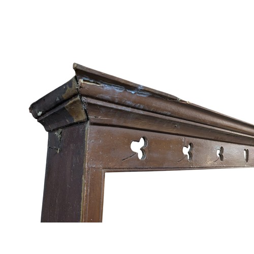 295 - 19th C. Irish painted pine Co Galway dresser decorated with Heart  and Shamrocks with two drawers ov... 
