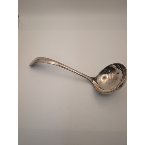 32 - Silver plate ladle - 60grms {approx. 16cm L}