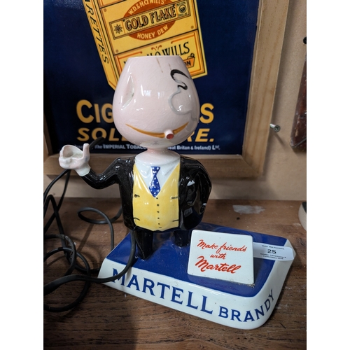 25 - Carltonware Martell Brandy ceramic advertising figure. {20 cm H x 18 cm W x 10 cm D}.