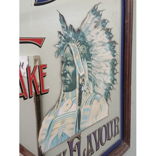 11 - St. Bruno Flake tobacco advertising mirror {H 68cm x W 54cm } NOT AVAILABLE TO VIEW IN PERSON