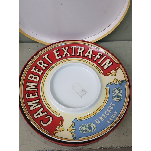 26 - Camembert ceramic cheese platter plate boxed {Dia 28cm } NOT AVAILABLE TO VIEW IN PERSON