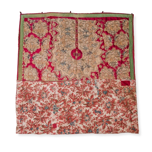 108 - AN OTTOMAN SILK AND METAL-THREAD EMBROIDERED LUXURIANT BARBER’S APRON (BERBER FUTASI), 18TH CENTURY
... 