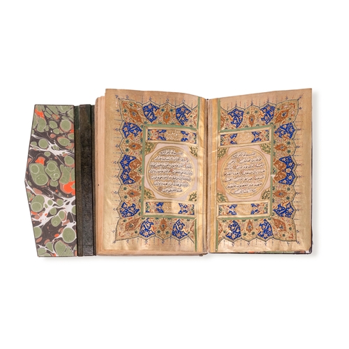 12 - AN OTTOMAN QUR’AN, 18TH CENTURY, SIGNED BY ISMAIL BIN OMAR, DATED 1171AH/1758AD

