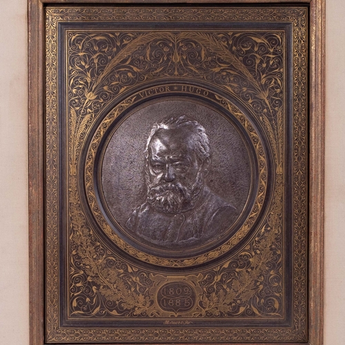 64 - A TOLEDO PLAQUE DEPICTING VICTOR HUGO, SPAIN, 19TH CENTURY

A magnificent metal plaque featuring the... 