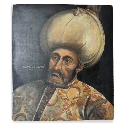 142 - SULTAN MEHMED PORTRAIT, EUROPE

Oil on wood panel