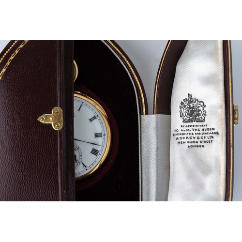 105 - A Minute Repeater, Open Face, Charles Fradsham, London 1908

With original fitted case by Asprey of ... 