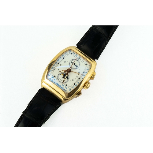 112 - Dubey & Schaldenbrand, Gran' Chrono Astro, 18K Yellow Gold Watch

Tonneau case 40mm wide ex.crown, 5... 