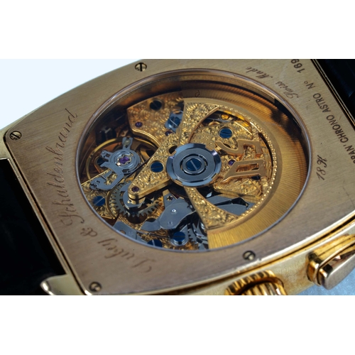 112 - Dubey & Schaldenbrand, Gran' Chrono Astro, 18K Yellow Gold Watch

Tonneau case 40mm wide ex.crown, 5... 